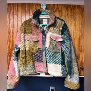 Womens fleece button up size M